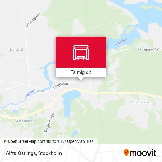 Alfta Östlings karta