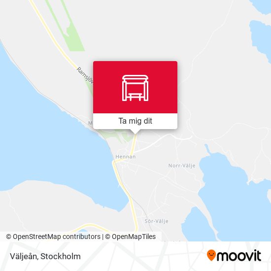 Väljeån karta