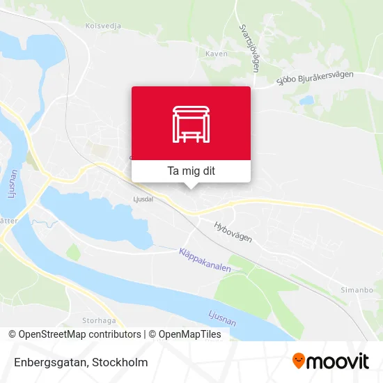 Enbergsgatan karta