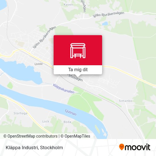 Kläppa Industri karta