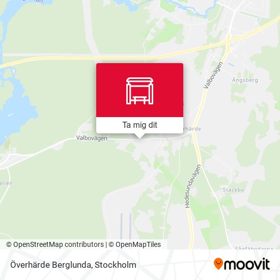 Överhärde Berglunda karta