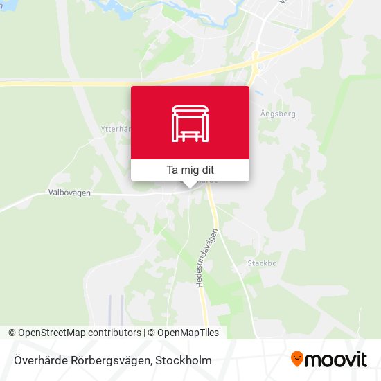 Överhärde Rörbergsvägen karta