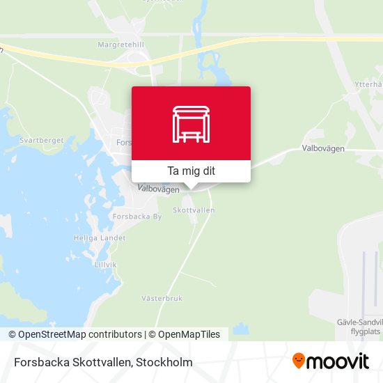 Forsbacka Skottvallen karta