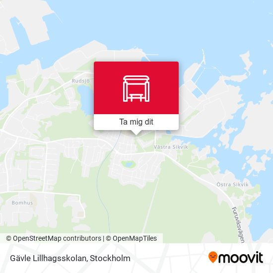 Gävle Lillhagsskolan karta