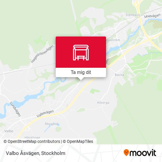 Valbo Åsvägen karta