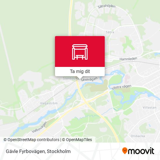 Gävle Fyrbovägen karta