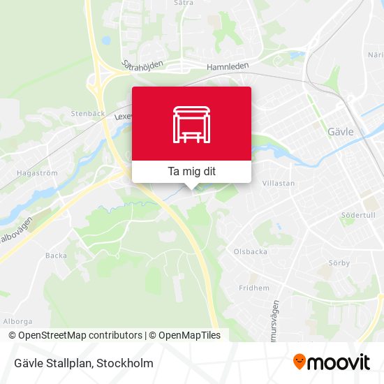 Gävle Stallplan karta