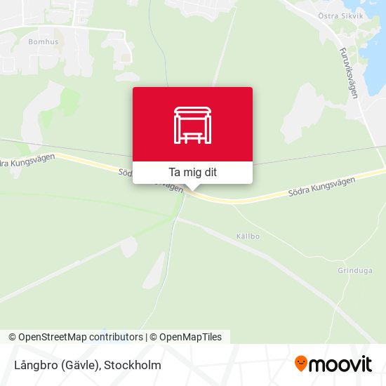 Långbro (Gävle) karta
