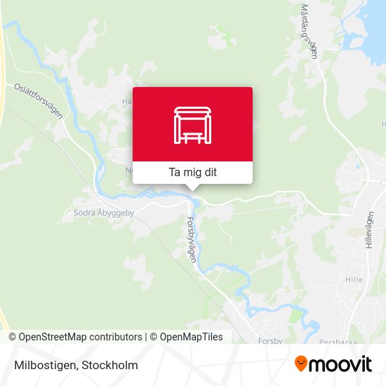 Milbostigen karta