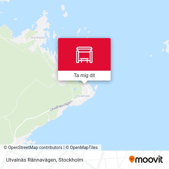Utvalnäs Rännavägen karta