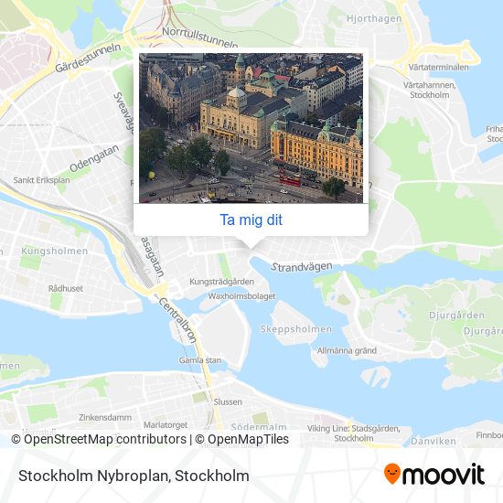 Stockholm Nybroplan karta