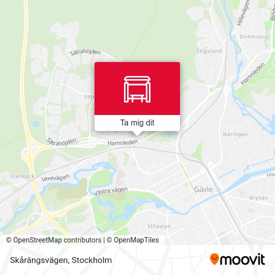 Skårängsvägen karta