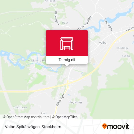 Valbo Spikåsvägen karta