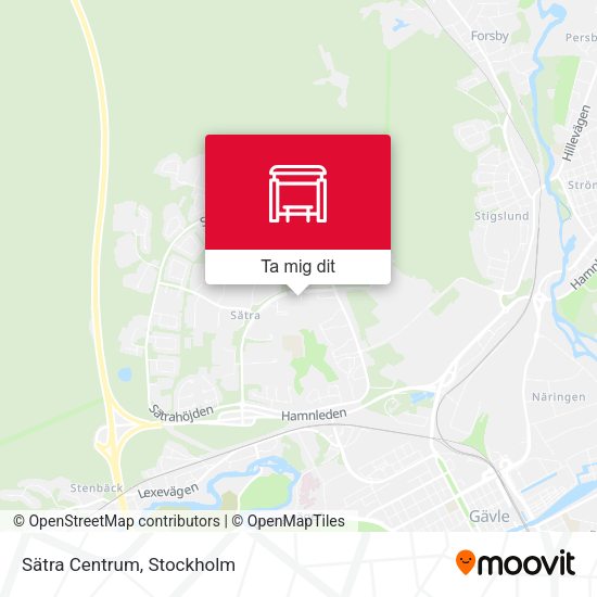 Sätra Centrum karta