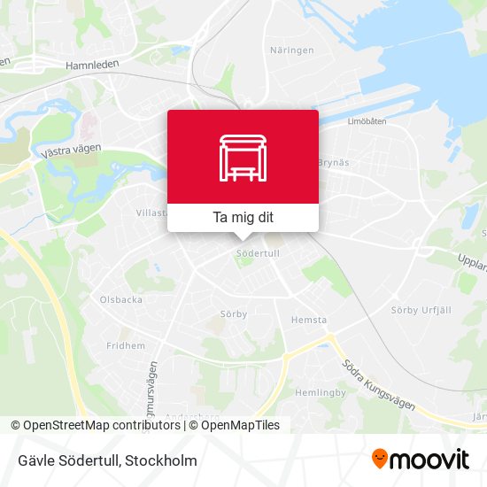 Gävle Södertull karta