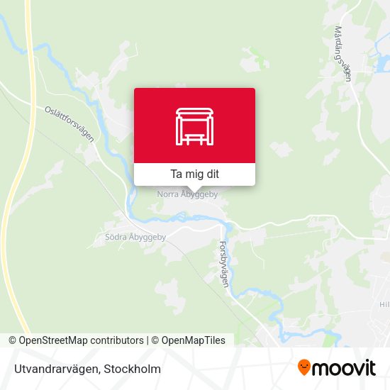 Utvandrarvägen karta