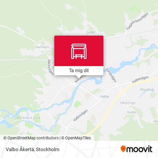 Valbo Åkertä karta
