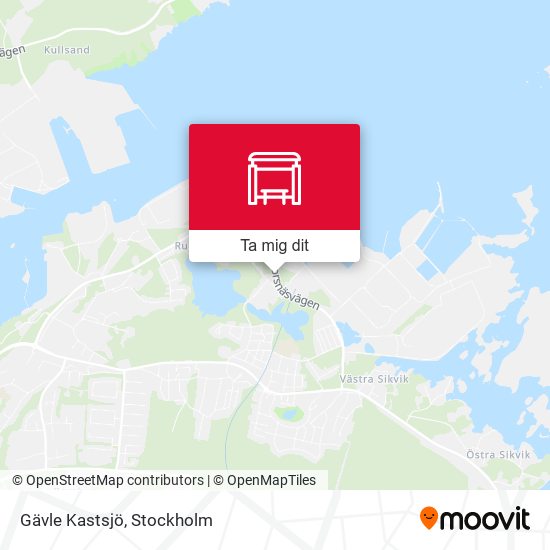 Gävle Kastsjö karta