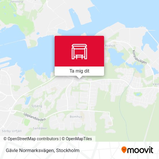 Gävle Normarksvägen karta