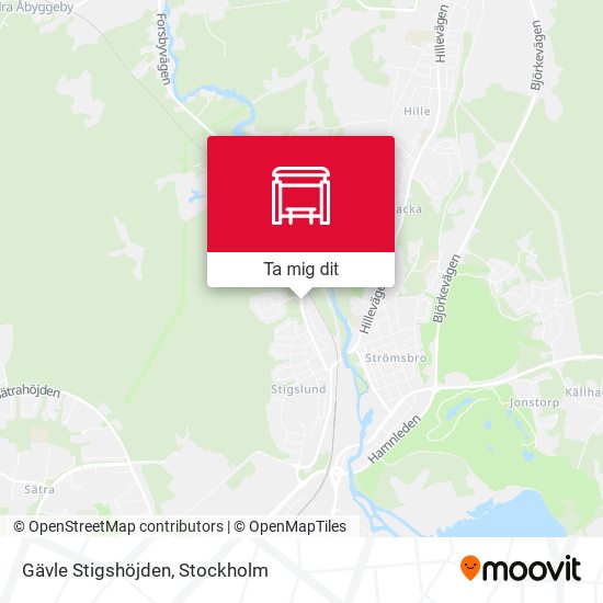 Gävle Stigshöjden karta