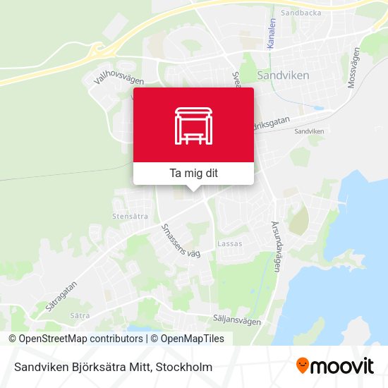 Sandviken Björksätra Mitt karta