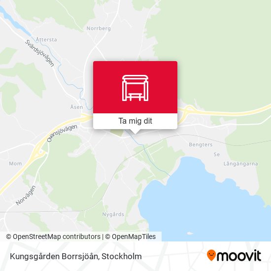 Kungsgården Borrsjöån karta