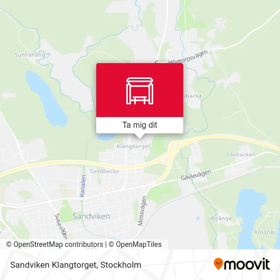 Sandviken Klangtorget karta