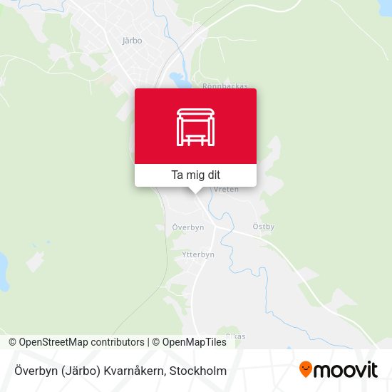Överbyn (Järbo) Kvarnåkern karta