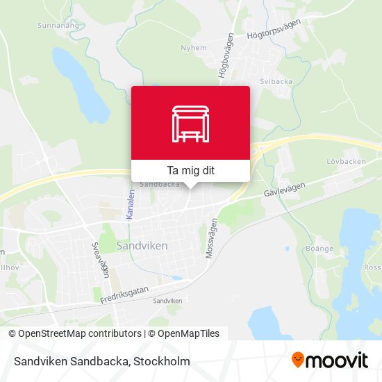 Sandviken Sandbacka karta