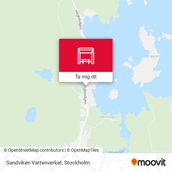 Sandviken Vattenverket karta