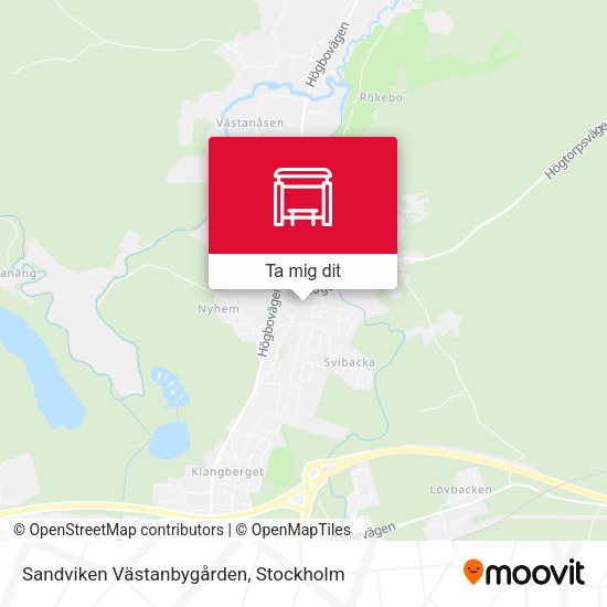 Sandviken Västanbygården karta