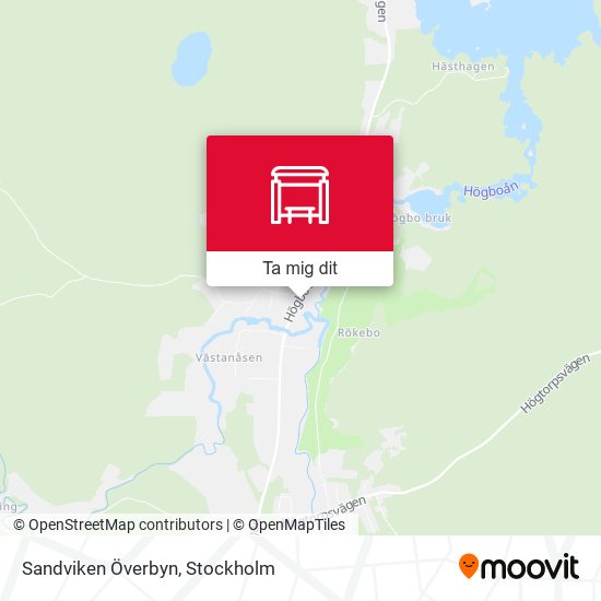 Sandviken Överbyn karta