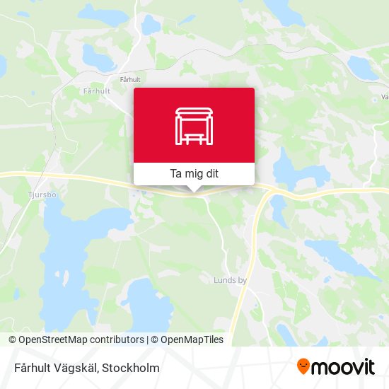 Fårhult Vägskäl karta