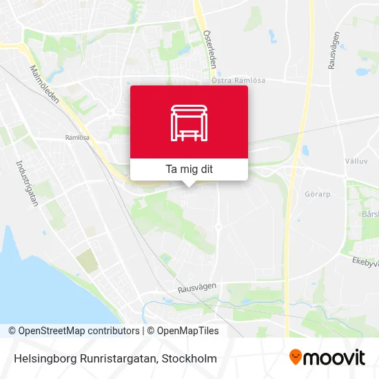 Helsingborg Runristargatan karta