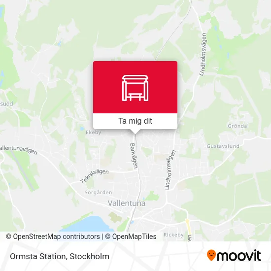 Ormsta Station karta