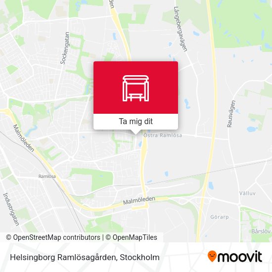 Helsingborg Ramlösagården karta