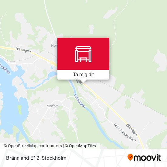 Brännland E12 karta