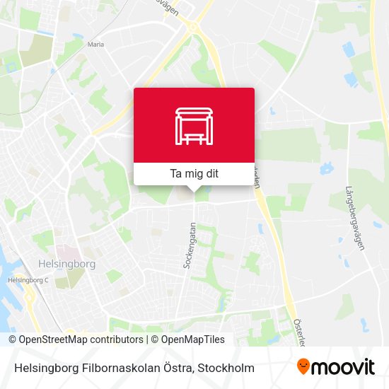 Helsingborg Filbornaskolan Östra karta