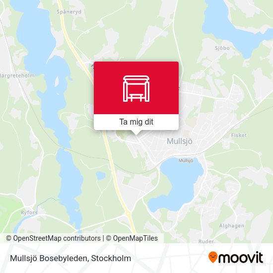 Mullsjö Bosebyleden karta