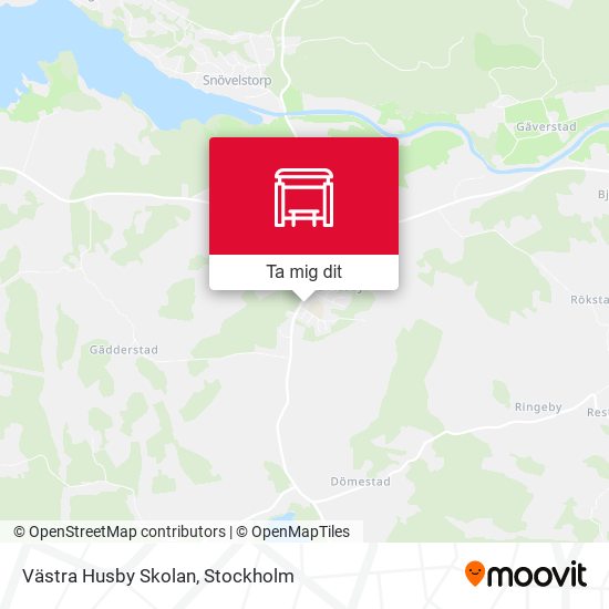 Västra Husby Skolan karta