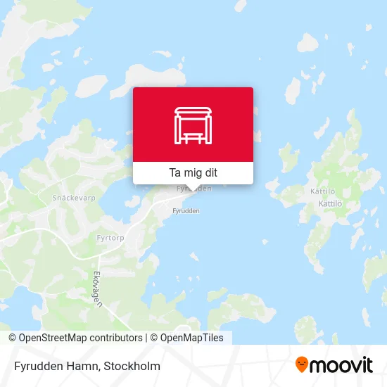 Fyrudden Hamn karta