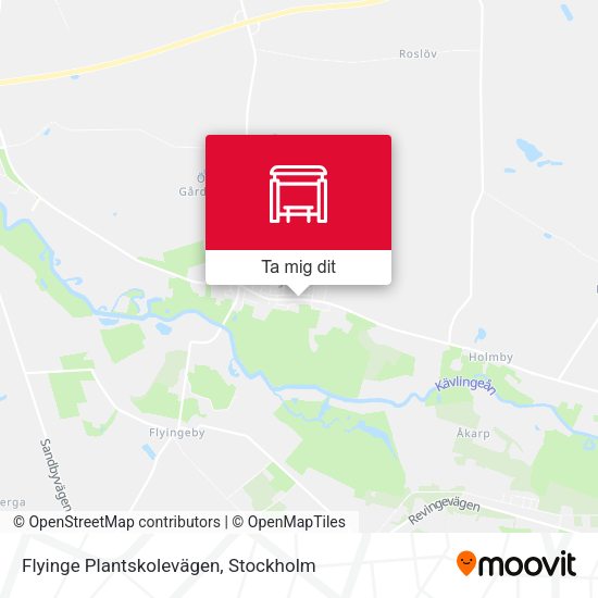 Flyinge Plantskolevägen karta