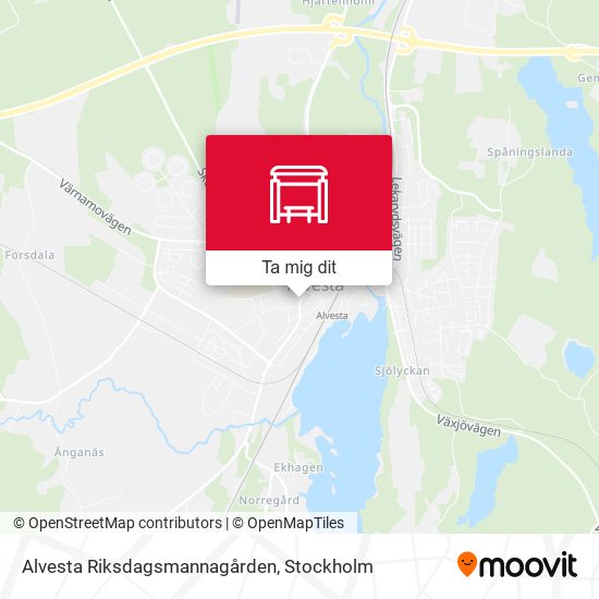 Alvesta Riksdagsmannagården karta