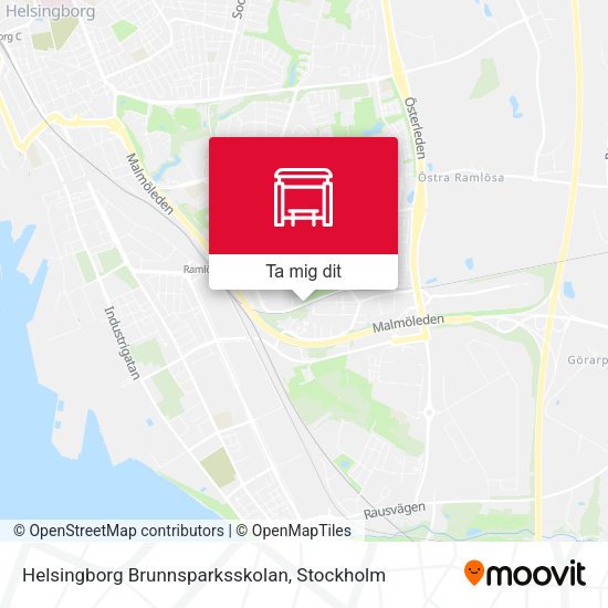Helsingborg Brunnsparksskolan karta