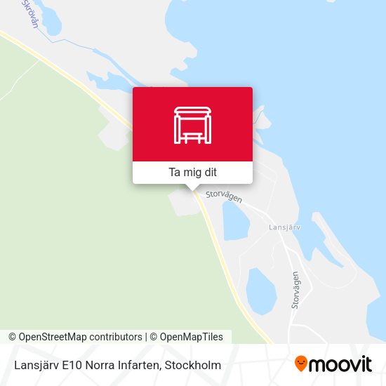 Lansjärv E10 Norra Infarten karta