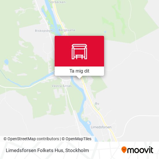 Limedsforsen Folkets Hus karta