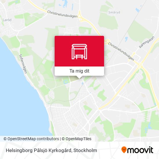 Helsingborg Pålsjö Kyrkogård karta