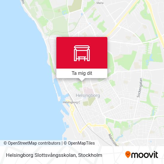Helsingborg Slottsvångsskolan karta