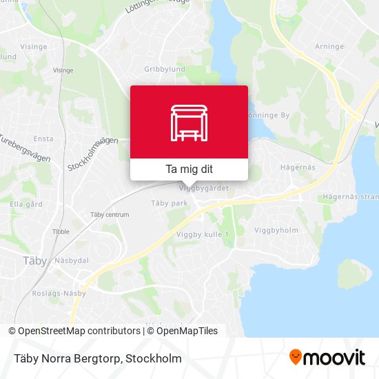 Täby Norra Bergtorp karta