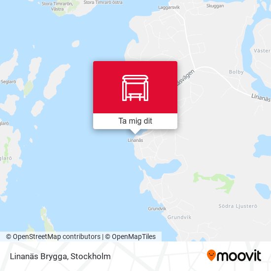 Linanäs Brygga karta